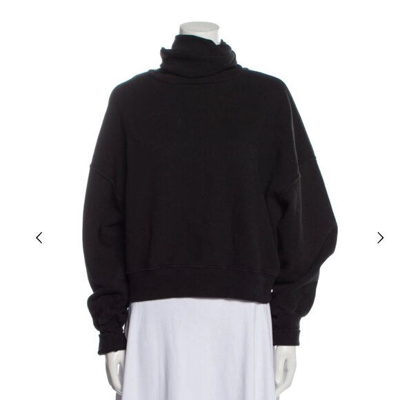 Agolde 100% Cotton Black Turtleneck Sweatshirt - Picture 3 of 3